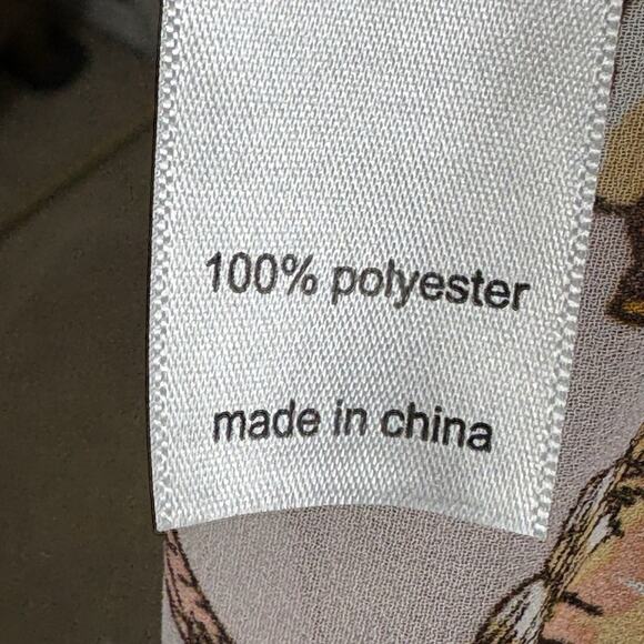 Maurice's Kimono Plus Size 3X Pink Floral Long Sheer Summer Cottage Boho - Picture 6 of 8